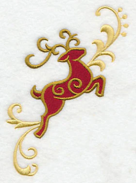 Reindeer Frolic Flying Right - Image 3