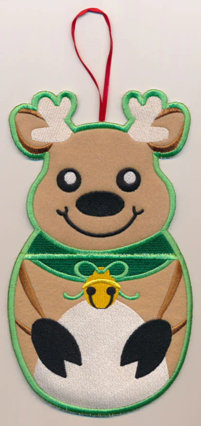 Reindeer Stocking Stuffer (In-the-Hoop) - Image 2