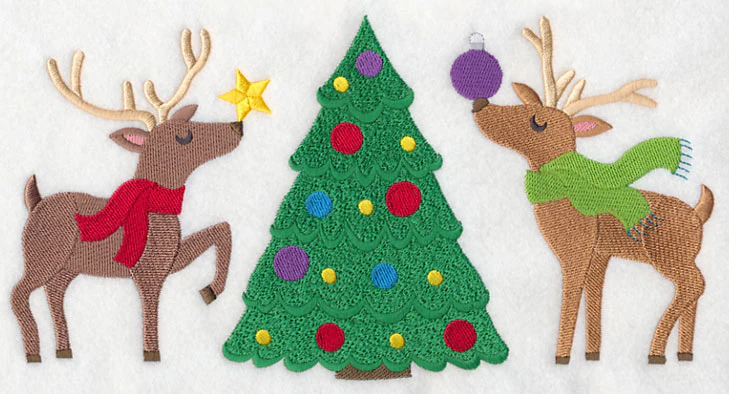 Reindeer Trim the Christmas Tree - Image 2