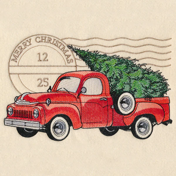 Retro Christmas Truck - Image 2