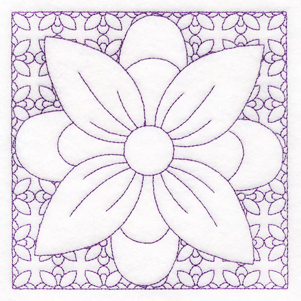 Retro Details Flower Quilting 1 (Double Run) - Image 7