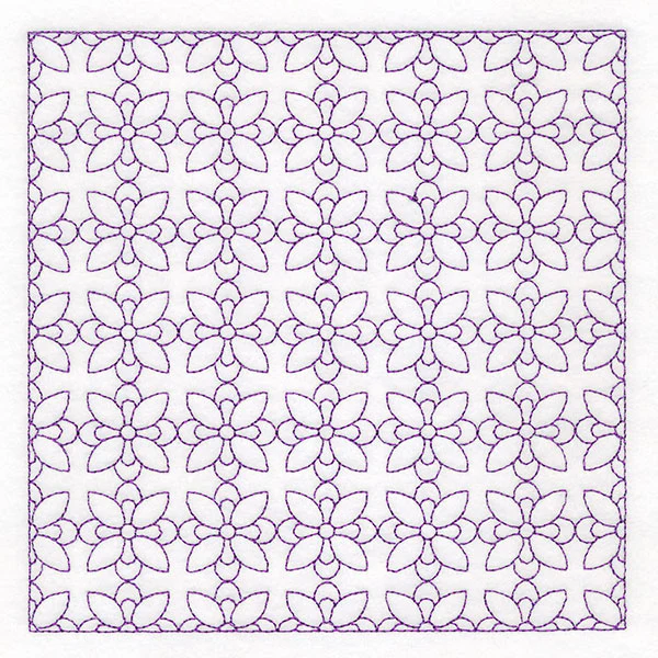 Retro Details Flower Quilting Pattern 1 (Double Run) - Image 5