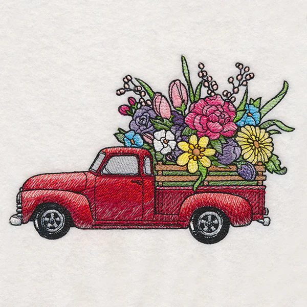 Retro Flower Truck - Image 4