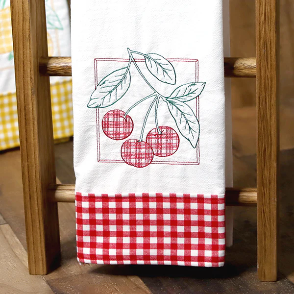Retro Gingham Fruit - Cherries - Image 6