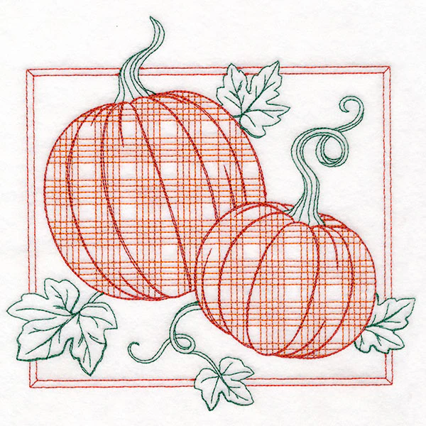 Retro Gingham Fruit - Pumpkin - Image 11