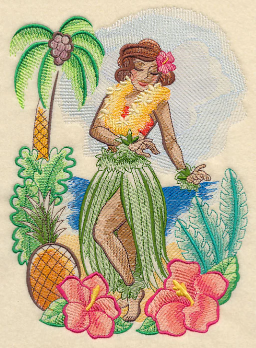 Retro Hula Girl - Image 4