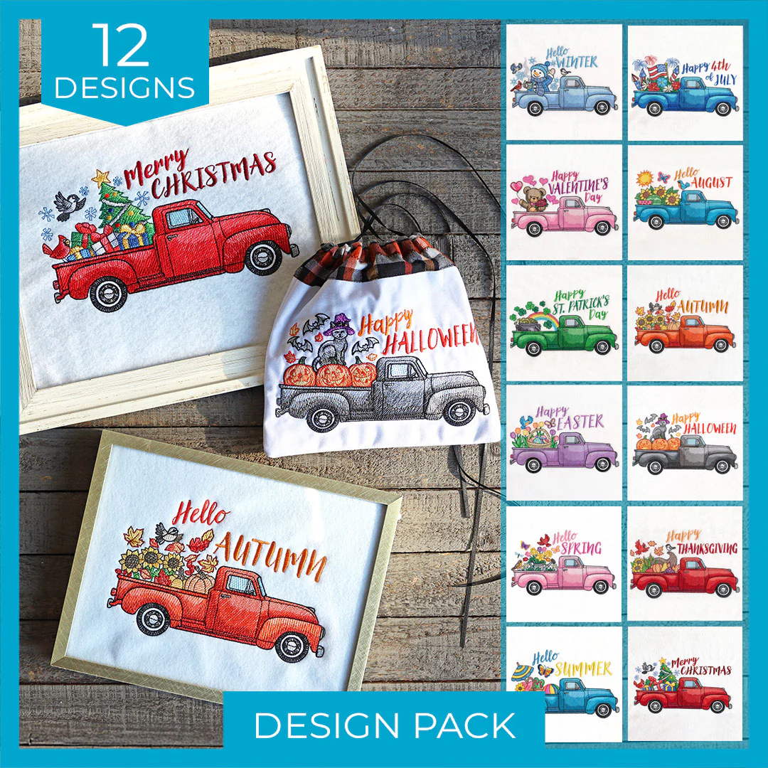 Retro Trucks of the Month Design Pack - Image 8