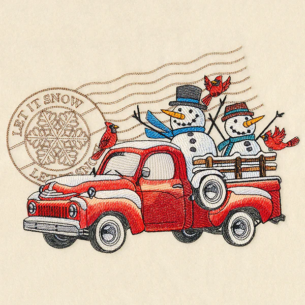 Retro Winter Truck
