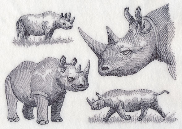 Rhinoceros Sketch - Image 3