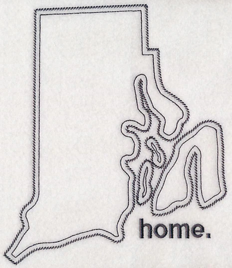 Rhode Island Outline (Vintage) - Image 2