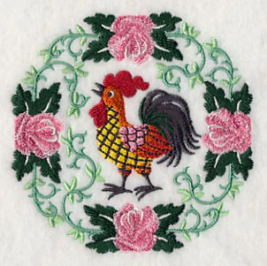 Rooster and Roses Circle - Image 5