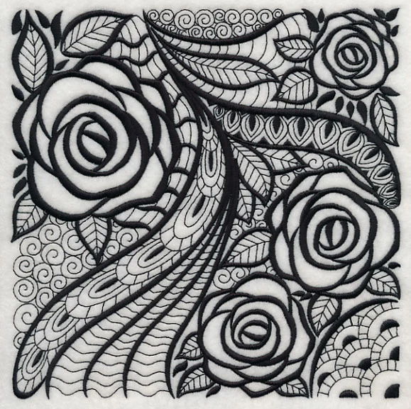 Rose Elegance (Blackwork) - Image 6