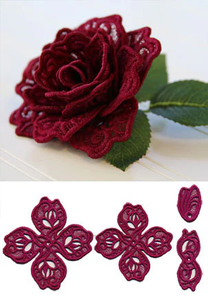 Rose in 3D (Lace) - Image 2