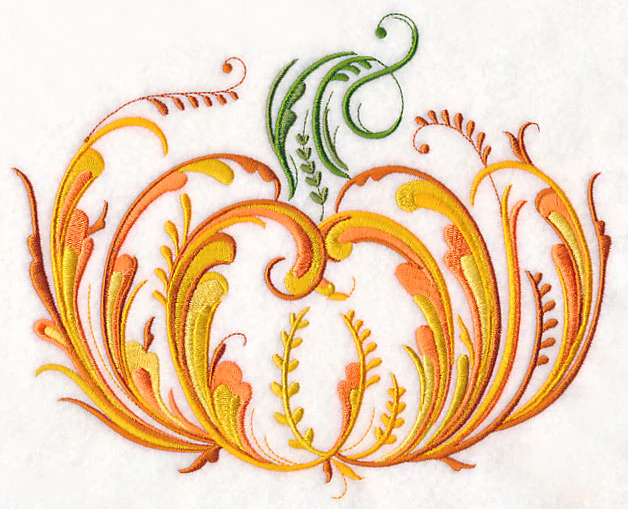Rosemaling Pumpkin