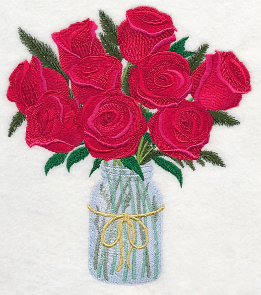 Roses in Mason Jar - Image 4