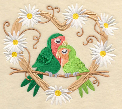 Rosy-Faced Lovebirds Love Nest - Image 2