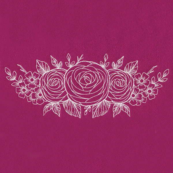 Rosy Garden (Whitework) - Image 8