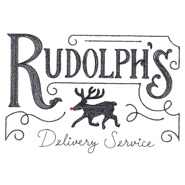 Rudolph's Delivery Service Market Sign - Image 4