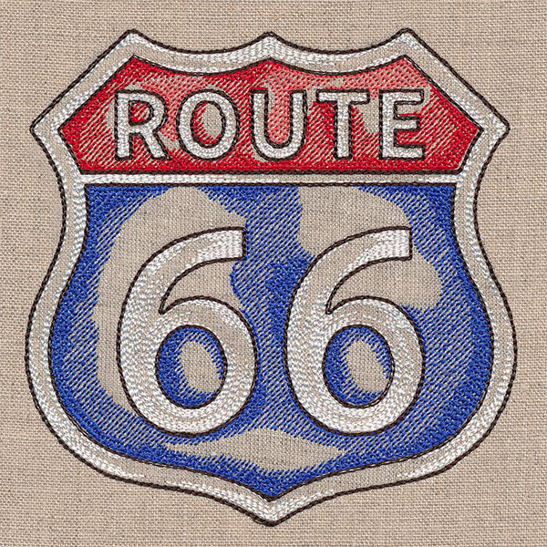 Rustic Americana Route 66 Sign - Image 7