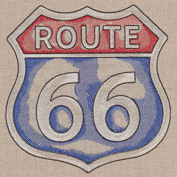 Rustic Americana Route 66 Sign - Image 9
