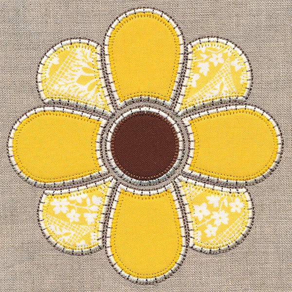 Rustic Autumn Sunflower (Heirloom Applique) - Image 7