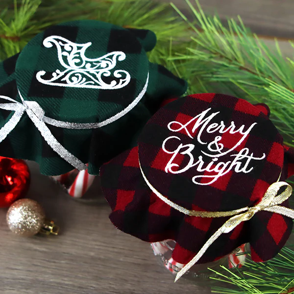 Rustic Christmas Jar Cover II - Sleigh - Image 4