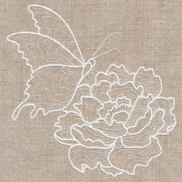 Rustic Garden Butterfly and Peony - Image 2