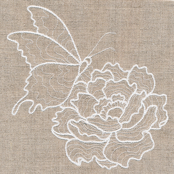 Rustic Garden Butterfly and Peony - Image 3