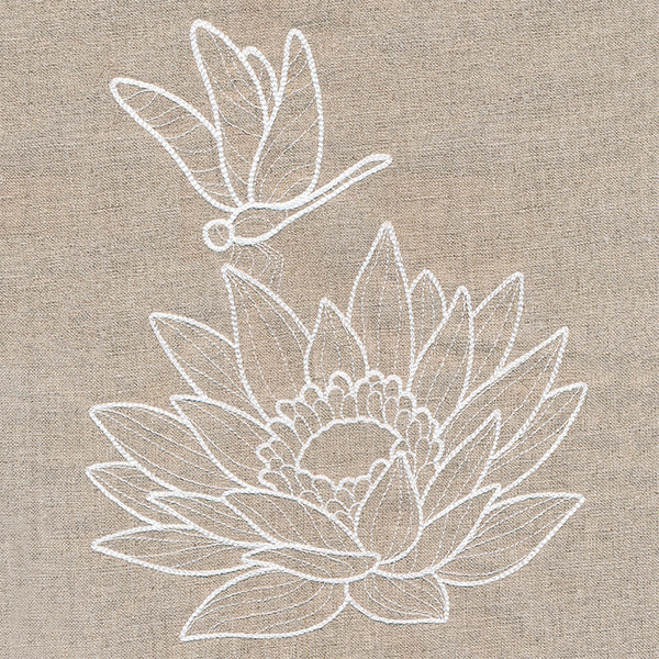Rustic Garden Dragonfly and Lotus - Image 6