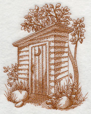 Rustic Outhouse 2 (Toile) - Image 3