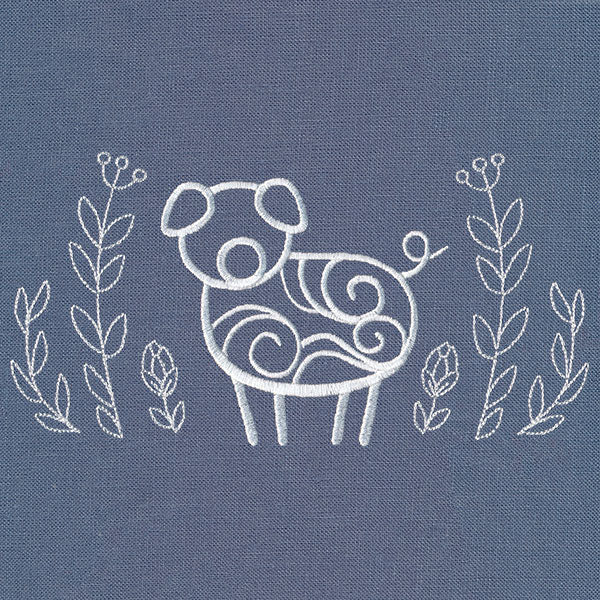 Rustic Pig with Laurel - Image 2