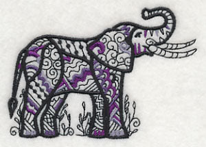 Safari Chic Elephant (Blackwork) - Image 5