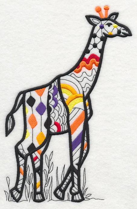 Safari Chic Giraffe (Blackwork) - Image 2