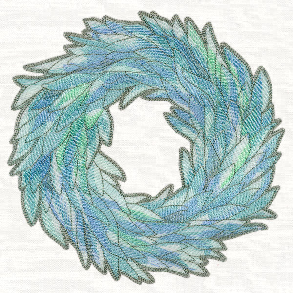 Sage Leaf Wreath in Watercolor - Image 6