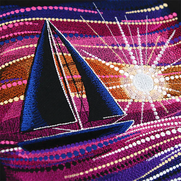 Sailing at Sunset Scene - Image 2