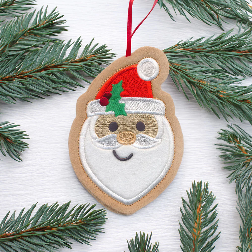 Santa Cookie Ornament (In-the-Hoop) - Image 2