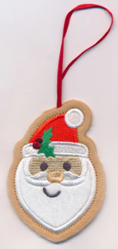 Santa Cookie Ornament (In-the-Hoop) - Image 3