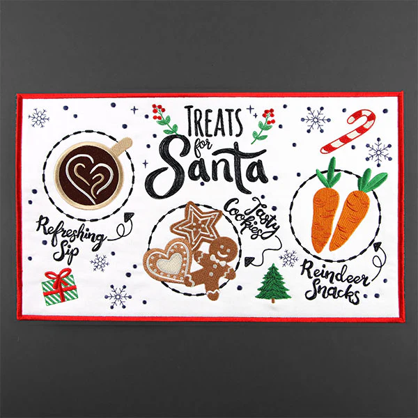Santa Snacks Mug Rug (In-the-Hoop) - Image 10