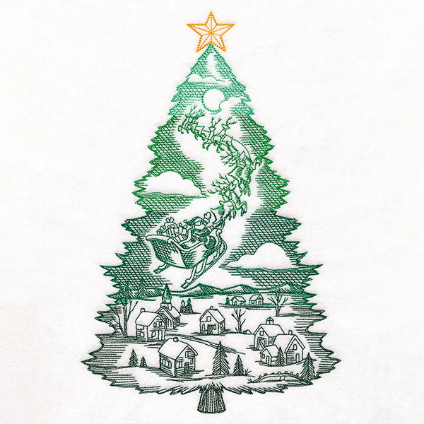 Santa's Flight Christmas Tree - Image 5