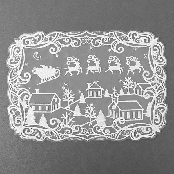 Santa's Flight Doily (Organza) - Image 4