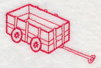 Santa's Toy Shop Wagon (Vintage) - Image 2