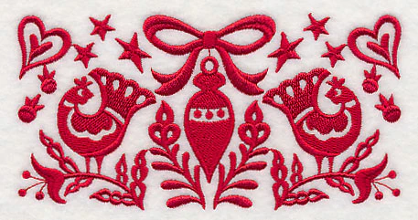 Scandinavian Christmas Ornament Border - Image 3