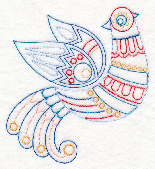 Scandinavian Winter Bird 2 (Vintage)