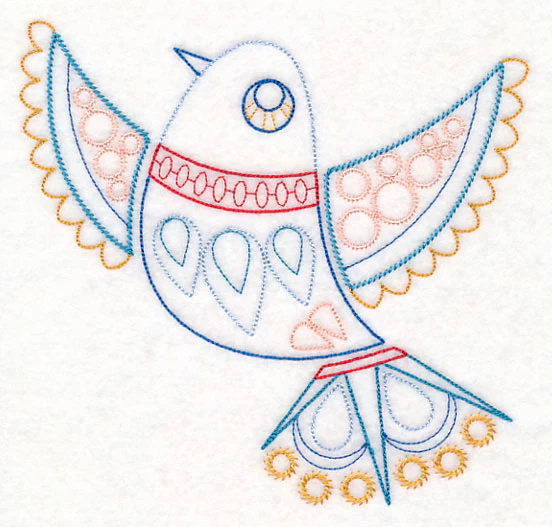 Scandinavian Winter Bird 3 (Vintage) - Image 2