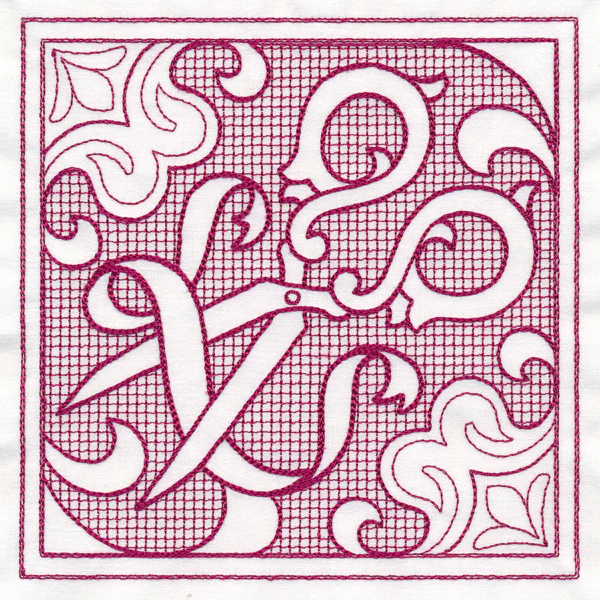 Scissors Square (Trapunto) - Image 3