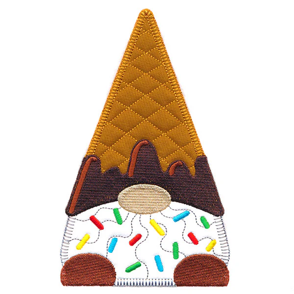 Scrumptious Ice Cream Gnome (Heirloom Applique) - Image 4