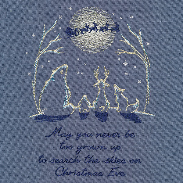 Search the Skies on Christmas Eve Animal Scene - Image 5