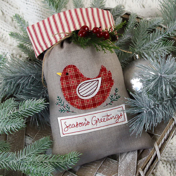 Season's Greetings Country Bird (Crafty Cut Applique) - Image 8