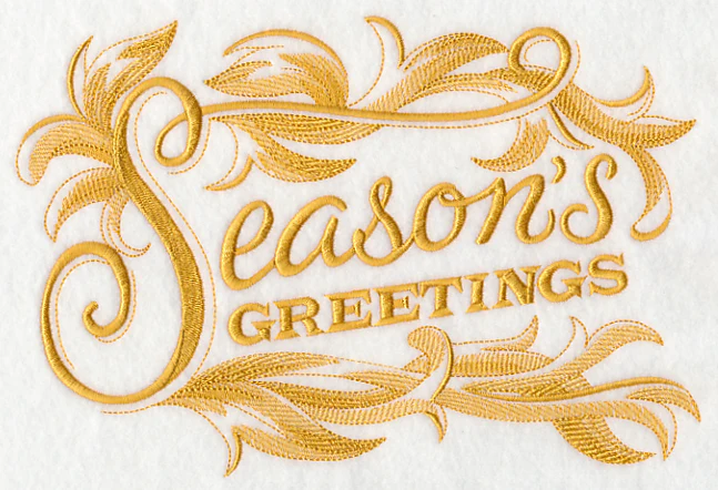 Season's Greetings with Baroque Flourish - Image 2