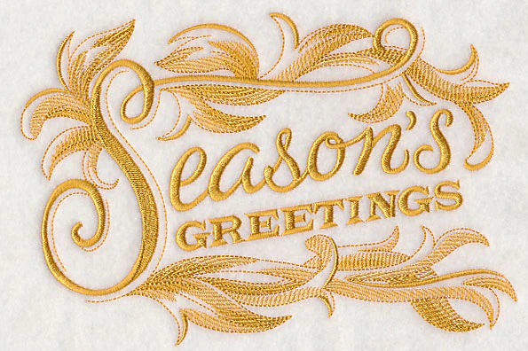 Season's Greetings with Baroque Flourish - Image 3